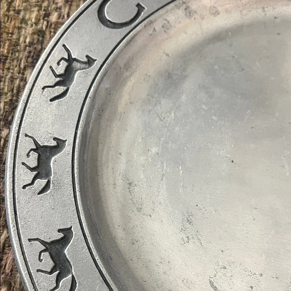 Pewter Plate with Horse Design - Picture 5 of 6